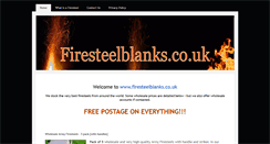 Desktop Screenshot of firesteelblanks.co.uk